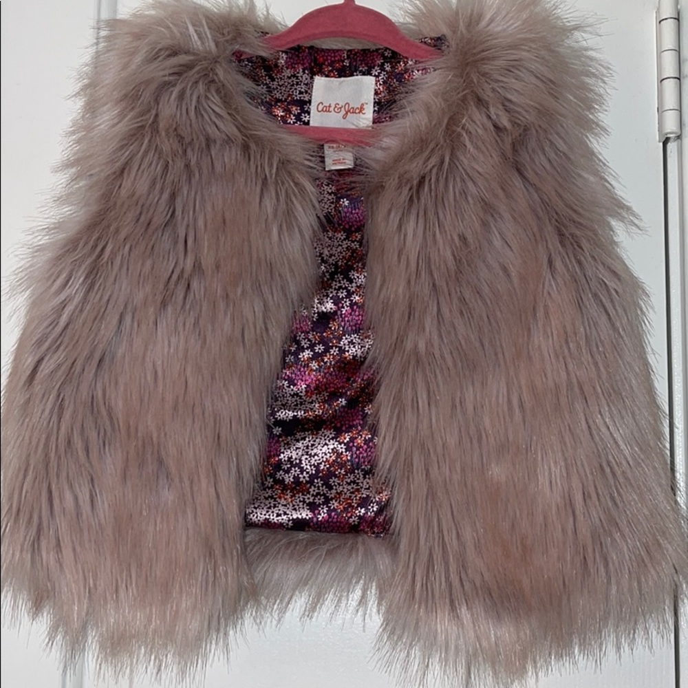 Faux fur vest